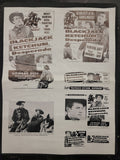 "Blackjack Ketchum, Desperado" Original Movie Ad Mat Mold and Ad Clip Art Print