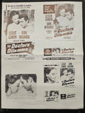 "The Doctor's Dilemma" Original Movie Ad Mat Mold and Ad Clip Art Print