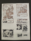 "The Long Rope" Original Movie Ad Mat Mold and Ad Clip Art Print