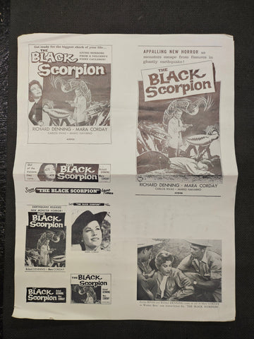"The Black Scorpion" Original Movie Ad Clip Art