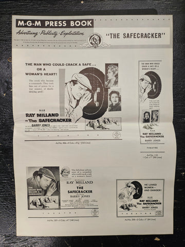 "The Safecracker" Original MGM Press Book