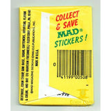 1983 Fleer Goes Mad Unopened Pack - Non-Game Cards