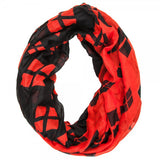 DC Comics Harley Quinn Allover Logo Print Design Viscose Scarf