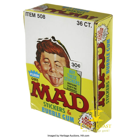 Vintage 1983 Fleer Mad Magazine Stickers Unopened 36 Count 