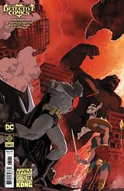 DETECTIVE COMICS (vol 3) #1074 CVR G MIKEL JANIN JUSTICE LEAGUE VS GODZILLA VS KONG CARD STOCK VAR NM