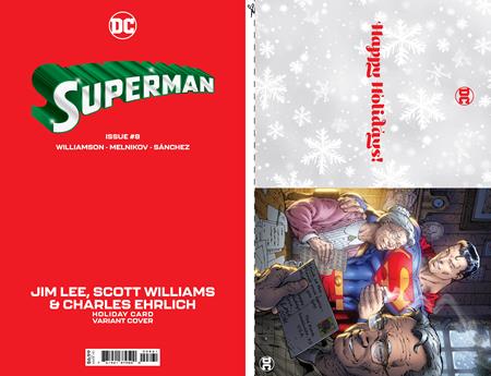 SUPERMAN #8 CVR D JIM LEE DC HOLIDAY CARD SPECIAL EDITION VAR