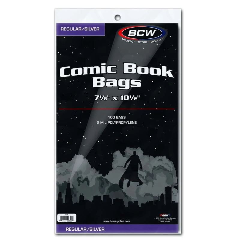 Silver/Regular Comic Bags (PACK OF 100)