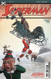 SUPERMAN (vol 6) #9 CVR E MIKEL JANIN SANTA CARD STOCK VAR NM