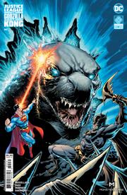 JUSTICE LEAGUE VS GODZILLA VS KONG (vol 1) #4 (OF 7) CVR C WHILCE PORTACIO GODZILLA CARD STOCK VAR NM