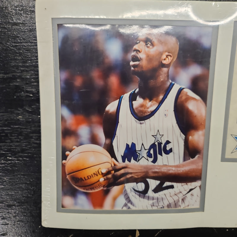 Shaquille O’Neal Vintage Orlando Magic Sports Card Picture Stat Sheet Unframed