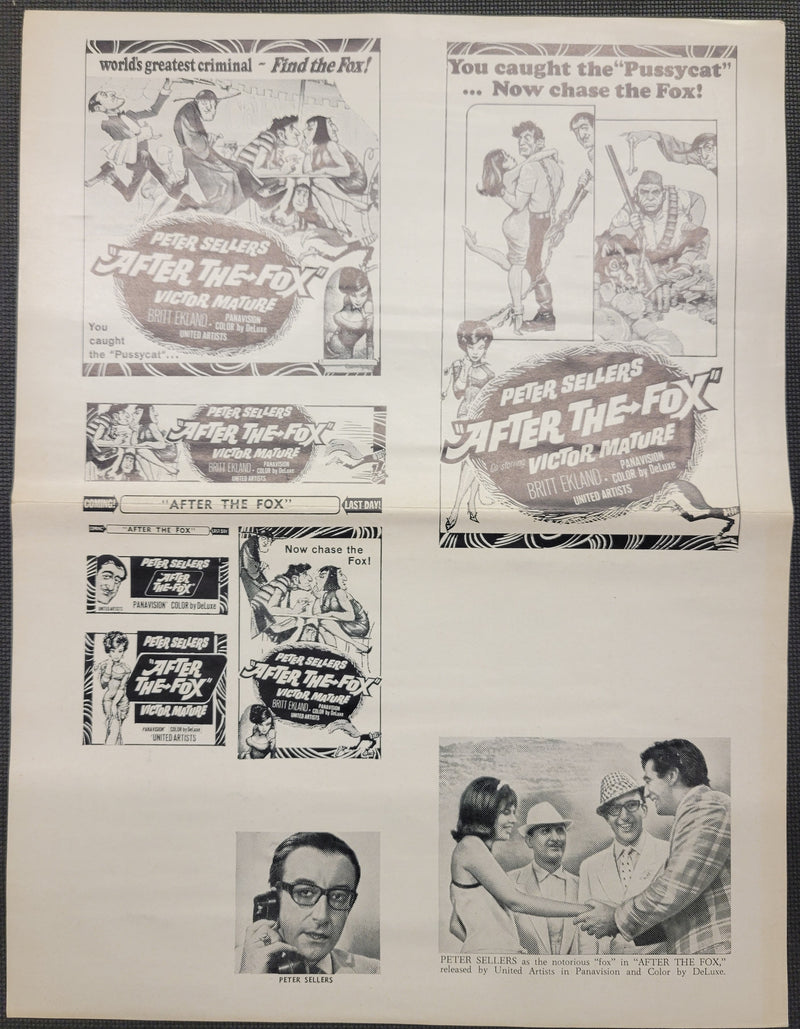 "After The Fox" Original Movie Ad Mat and Ad Clip Art Print