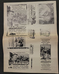 "The Alamo" Original Movie Ad Mat and Ad Clip Art Print