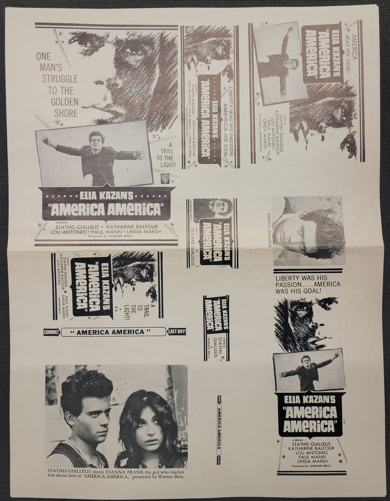 "America America" Original Movie Ad Clip Art Print