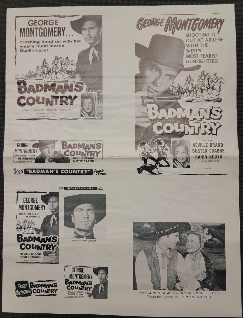 "Badman's Country" Original Movie Ad Clip Art Print