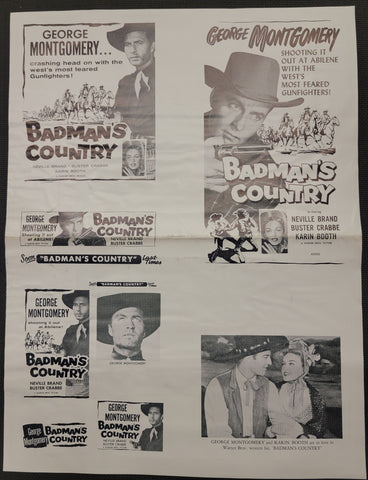 "Badman's Country" Original Movie Ad Clip Art Print