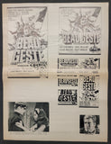 "Beau Geste" Original Movie Ad Mat Mold and Ad Clip Art Print