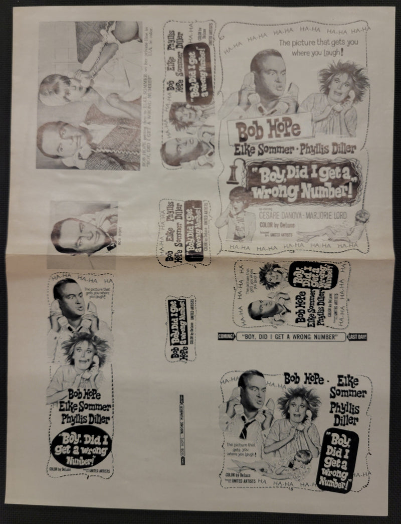 "Boy, Did I Get A Wrong Number" Original Movie Ad Clip Art Print