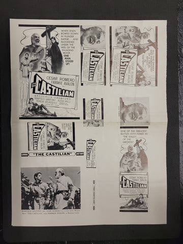 "Castilian" Original Movie Ad Mat Mold and Ad Clip Art Print