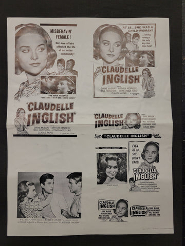 "Claudelle Inglish" Original Movie Ad Clip Art Print