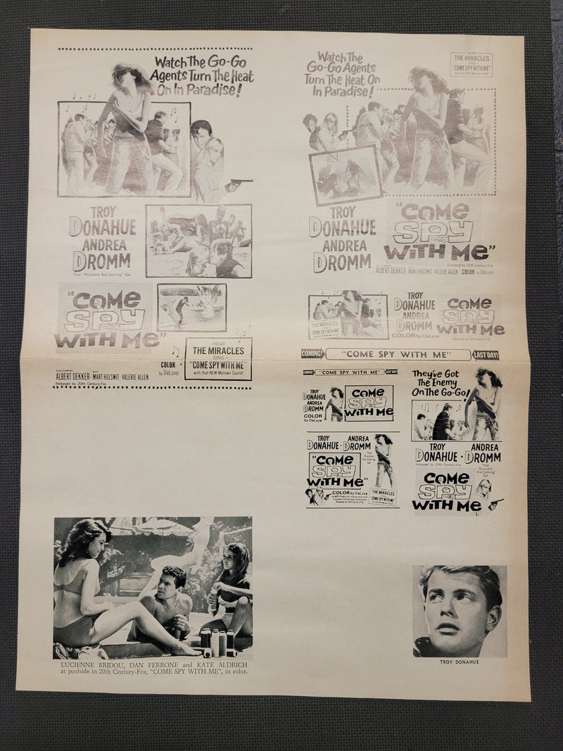 "Come Spy With Me" Original Movie Ad Clip Art Print