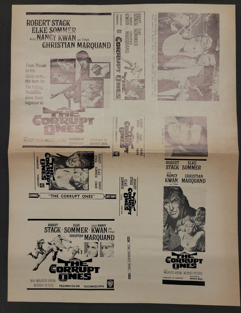 "The Corrupt Ones" Original Movie Ad Clip Art Print