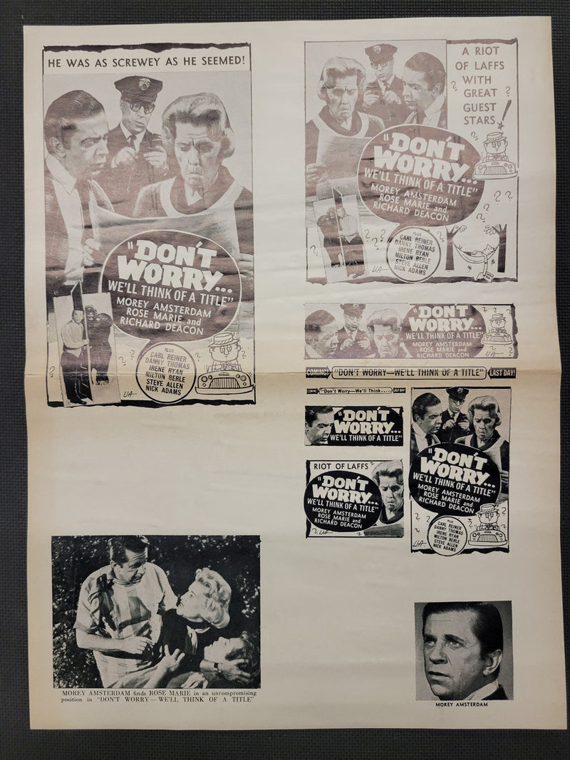 "Don't Worry, We'll Think Of A Title" Original Movie Ad Clip Art Print