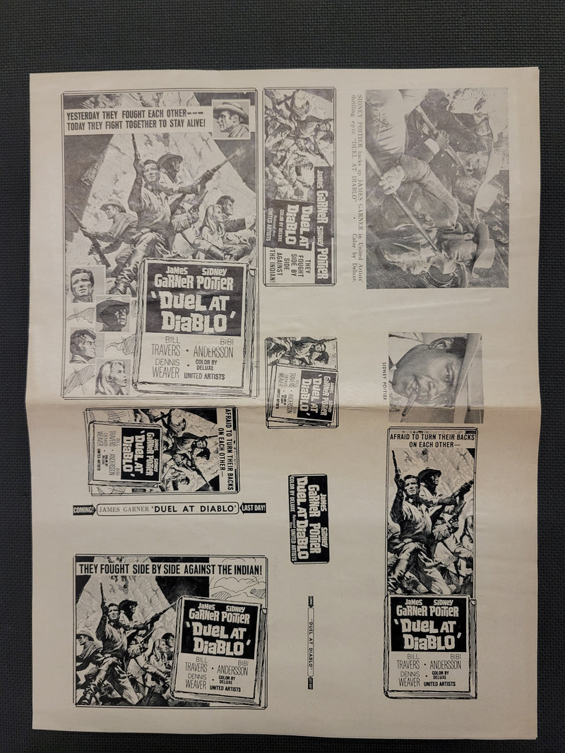 "Duel At Diablo" Original Movie Ad Clip Art Print