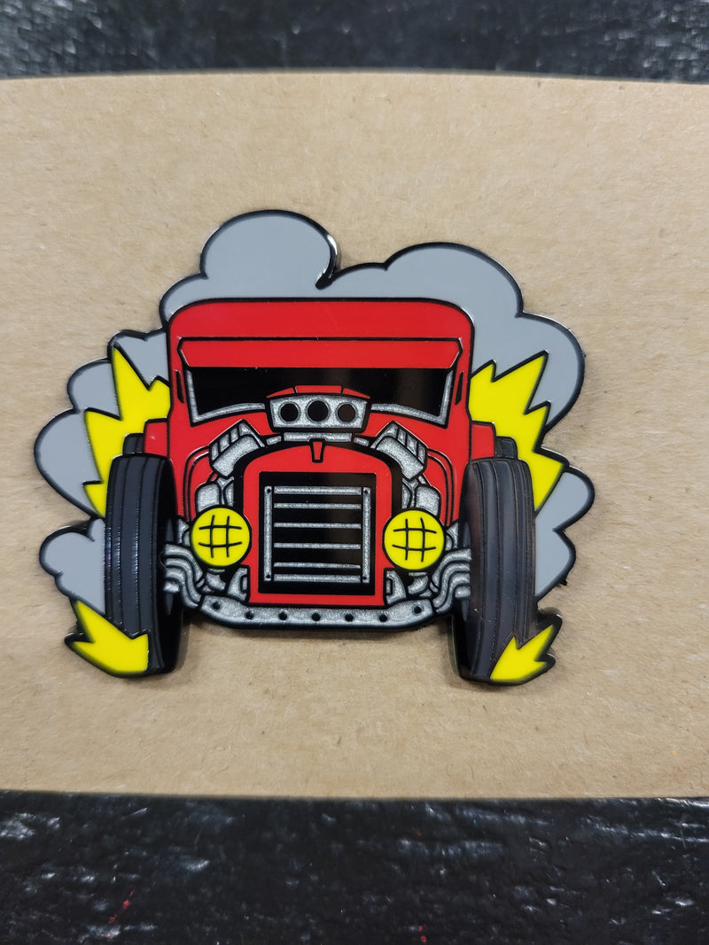 Loot Crate hot rod pin