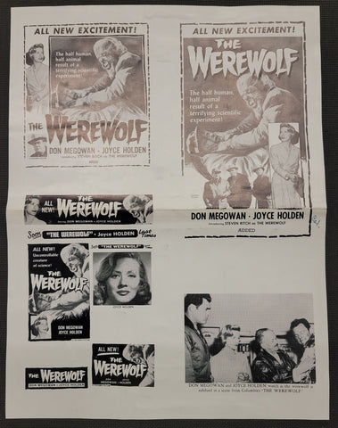 "The Werewolf" Original Movie Ad Clip Art Print
