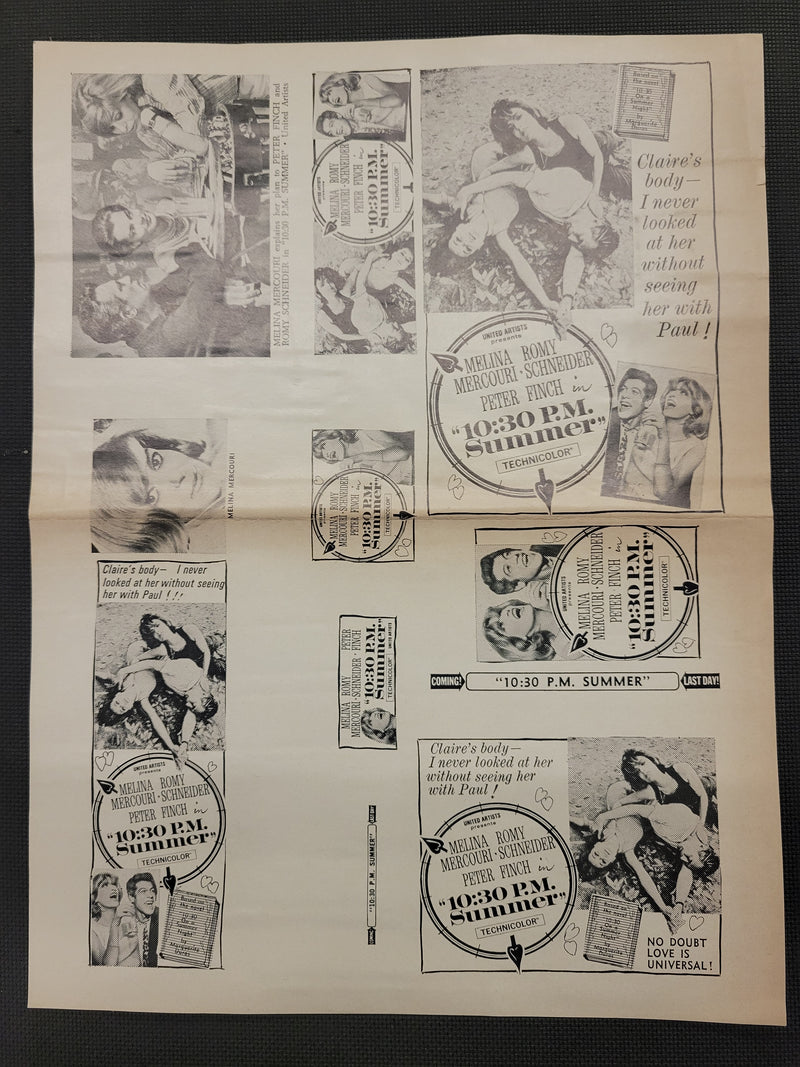 "10:30 P. M. Summer" Original Movie Ad Clip Art Print