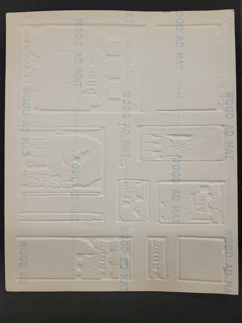 "1984" Original Movie Ad Mat Mold and Ad Clip Art Print
