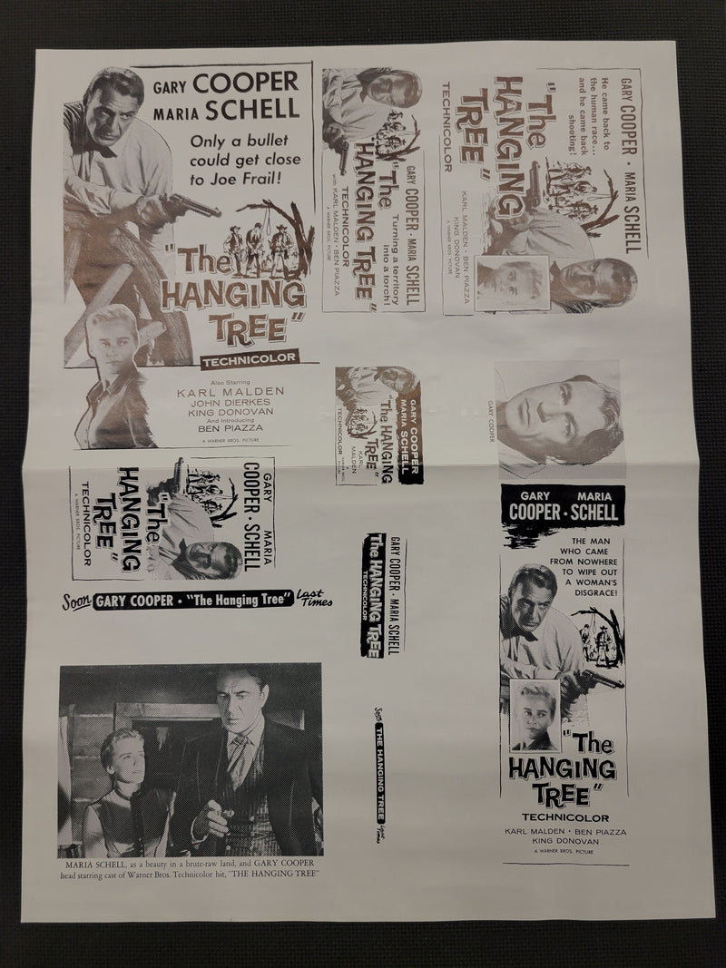"The Hanging Tree" Original Movie Ad Clip Art Print