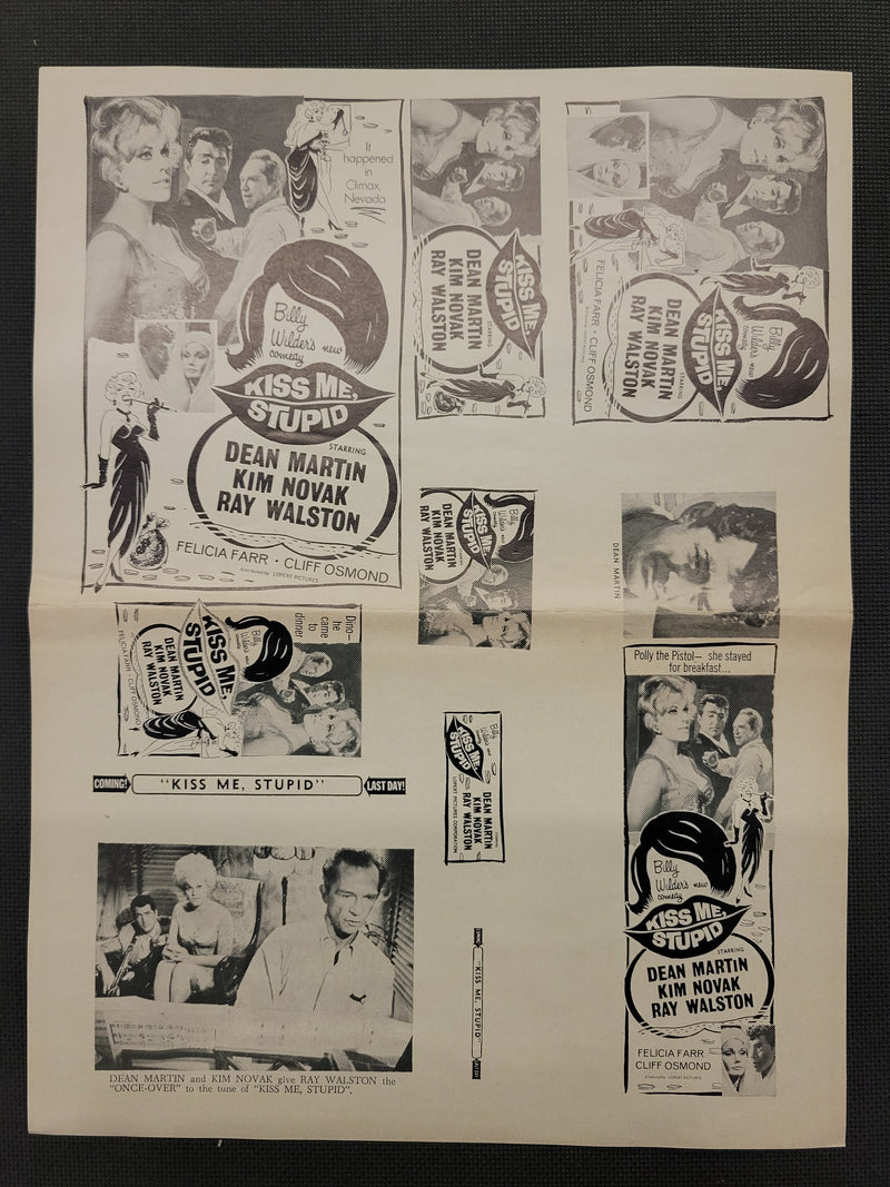 "Kiss Me, Stupid" Original Movie Ad Clip Art Print