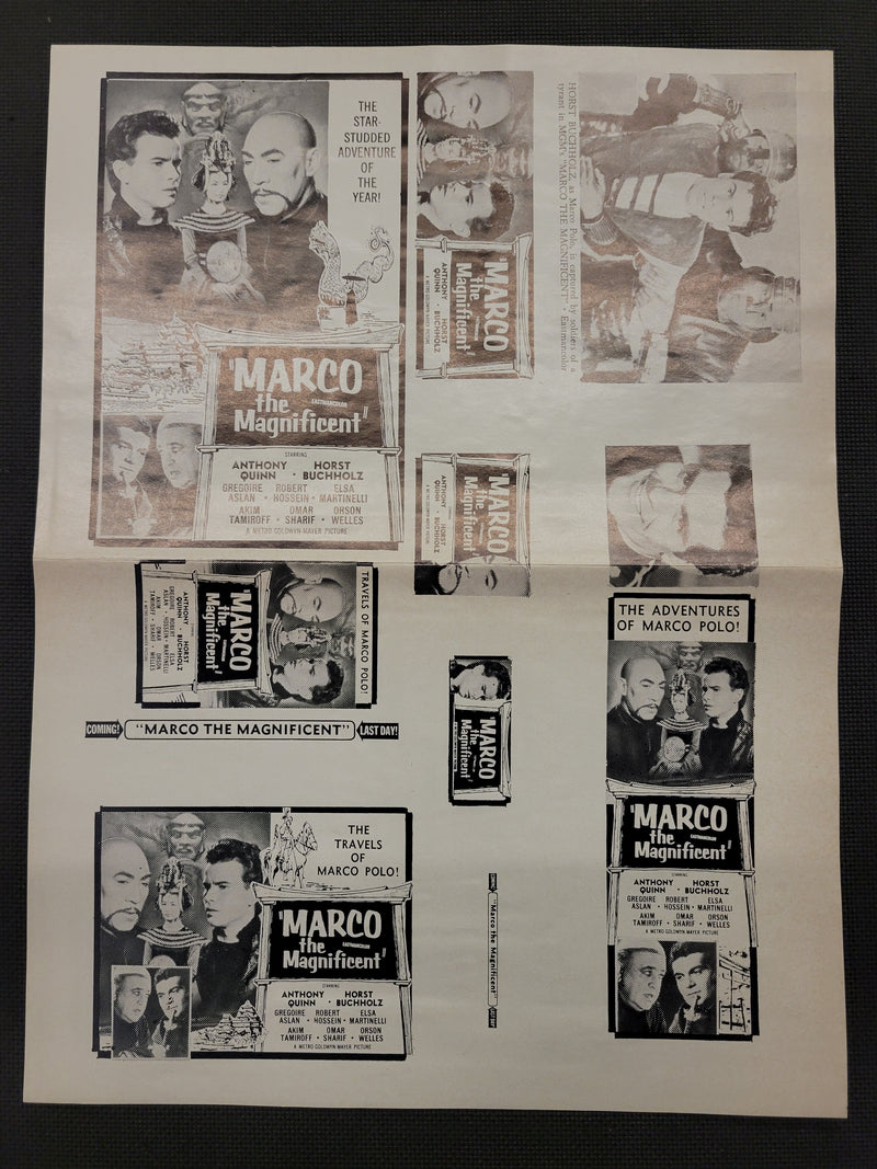 "Marco The Magnificent" Original Movie Ad Clip Art Print