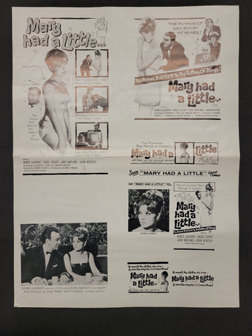 "Mary Had A Little..." Original Movie Ad Clip Art Print