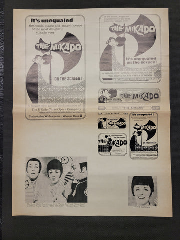 "The Mikado" Original Movie Ad Clip Art Print