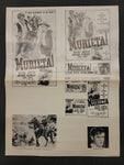 "Murieta!" Original Movie Ad Mat Mold and Ad Clip Art Print