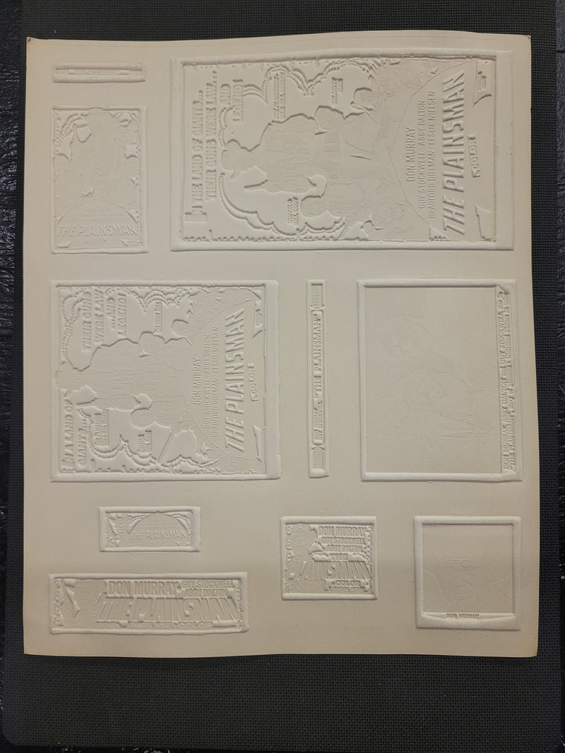 "The Plainsman" Original Movie Ad Mat Mold and Ad Clip Art Print