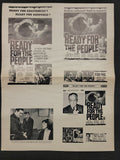 "Ready For The People" Original Movie Ad Mat Mold and Ad Clip Art Print