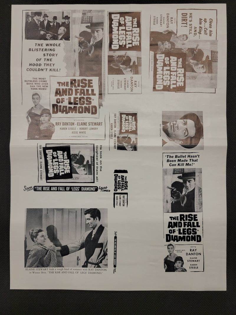 "The Rise And Fall Of "Legs" Diamond" Original Movie Ad Clip Art Print