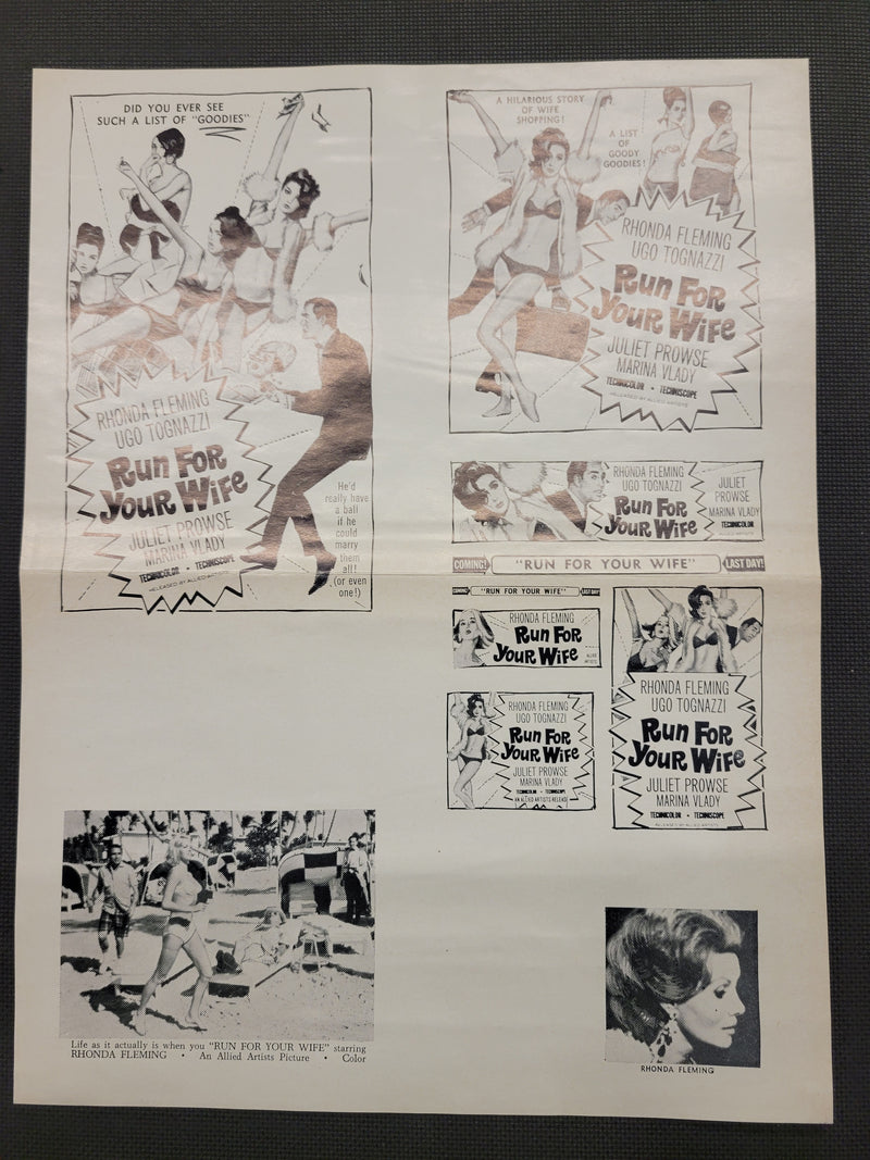 "Run For Your Wife" Original Movie Ad Clip Art Print