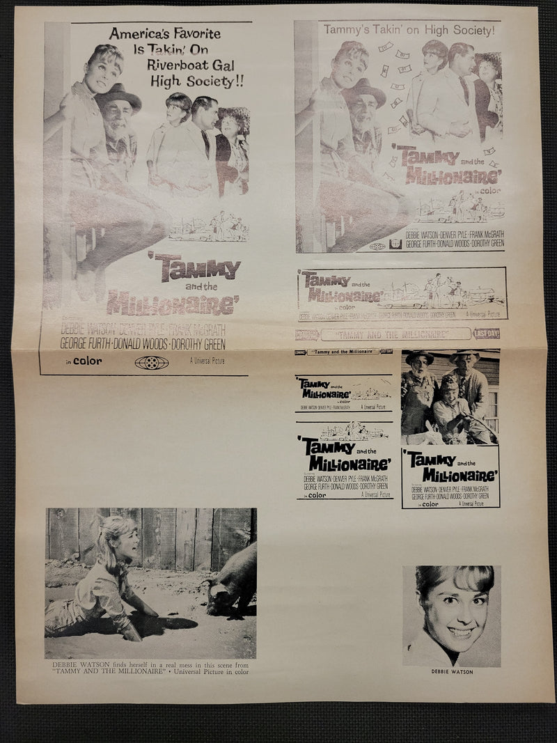 "Tammy And The Millionaire" Original Movie Ad Clip Art Print