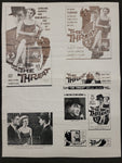 "The Threat" Original Movie Ad Mat Mold and Ad Clip Art Print