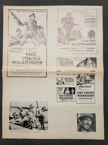 "The Young Warriors" Original Movie Ad Mat Mold and Ad Clip Art Print