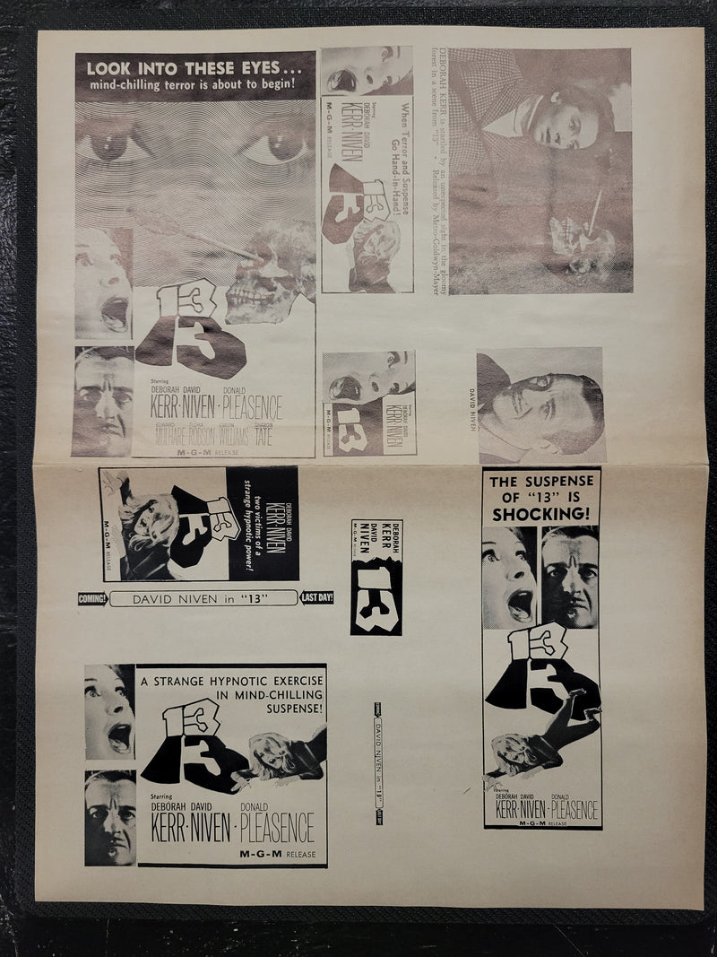 "13 (Eye Of The Devil)" Original Movie Ad Clip Art Print
