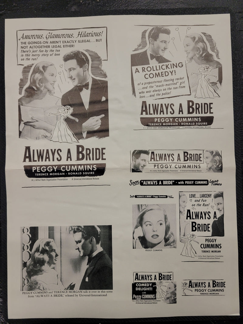 "Always A Bride" Original Movie Ad Clip Art Print