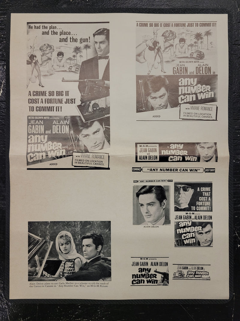 "Any Number Can Win" Original Movie Ad Clip Art Print