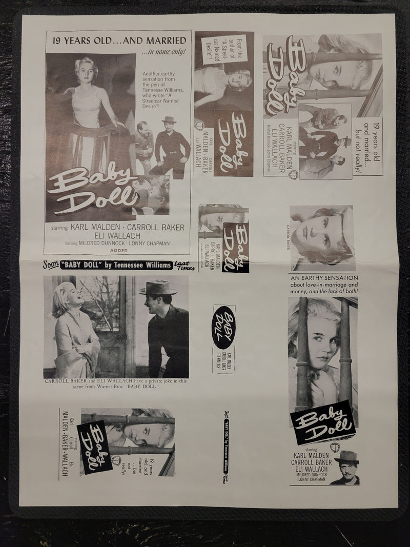 "Baby Doll" Original Movie Ad Clip Art Print