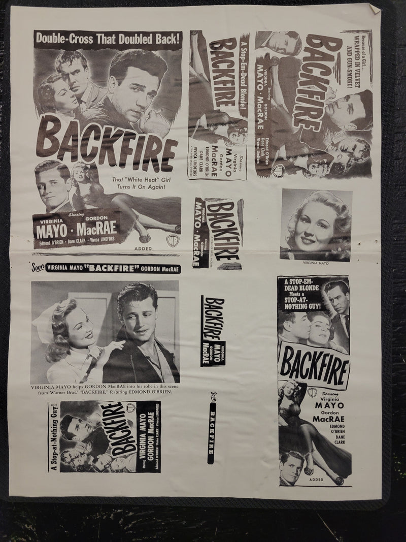 "Backfire" Original Movie Ad Clip Art Print