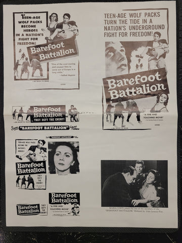 "The Barefoot Battalion" Original Movie Ad Clip Art Print